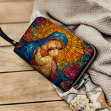 Catholight Radiant Madonna - Leather Wallet Purse