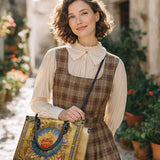 Catholight Sacré Cœur de l'Amour Divin Sac en Cuir