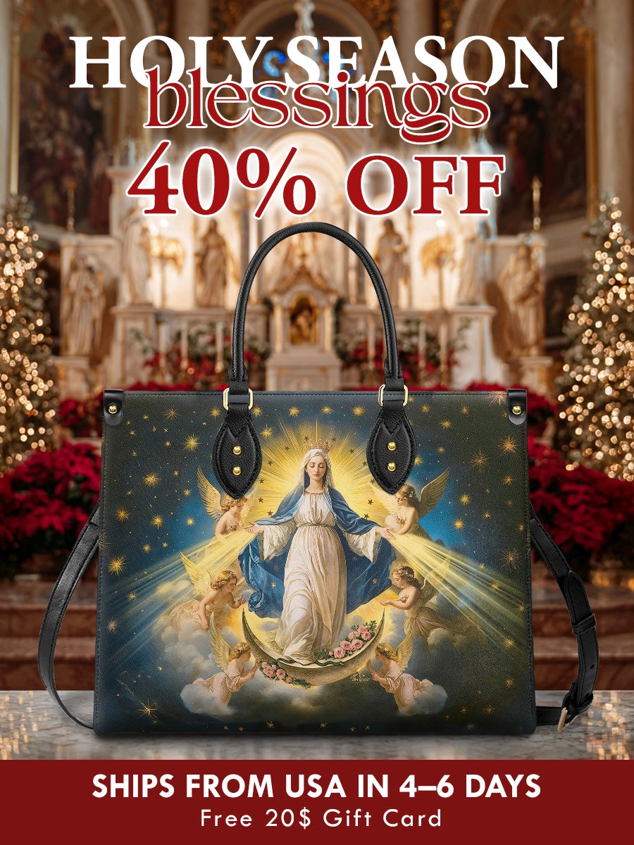 Catholight  The Queen of Heaven Leather Bag