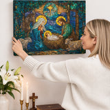 Catholight Holy Nativity Canvas Wall Art