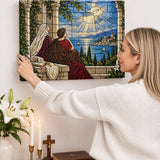 Catholight St. Monica Vision of Ostia Canvas Wall Art