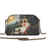 Catholight The Divine Shepherd's Grace Leather Crossbody Bag