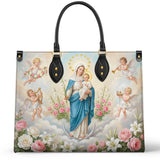 Catholight Our Lady Of Heavenly Peace Leather Bag