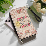 Catholight Roses du Rosaire Portefeuille en Cuir