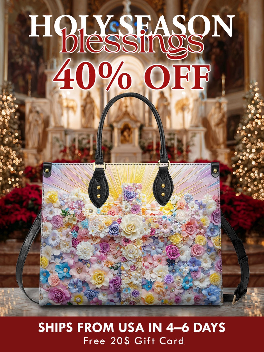 Catholight  Floral Resurrection Leather Bag