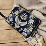 Catholight Le Saint-Esprit et le Dévotion de Lys - Portefeuille en Cuir