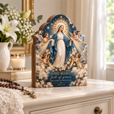 Catholight Wooden Faith Block - Hail Mary Full of Grace