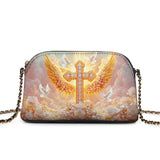 Catholight Dove of Peace Leather Crossbody Bag
