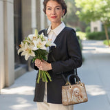 Catholight Heavenly Grace In Radiant Splendor Lady Leather Bag