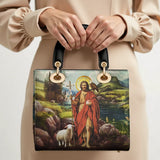 Catholight Saint John The Baptist Shepherd Lady Leather Bag