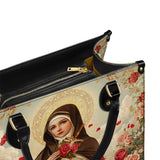 Catholight Petit Sac en Cuir Élégance Fleur