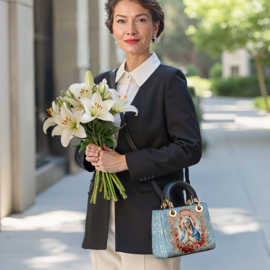 Catholight Our Lady of Grace Lady Leather Bag