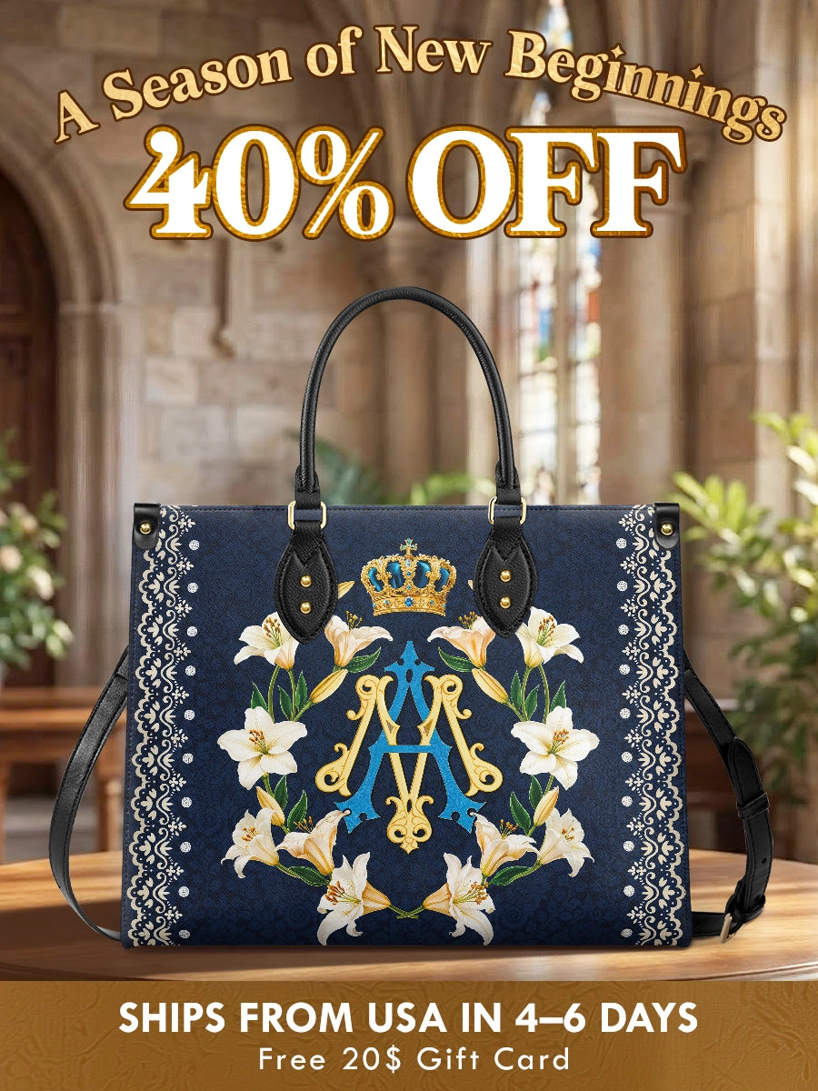 Catholight  Crown Of Grace Leather Bag