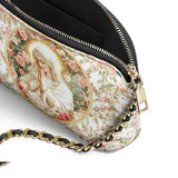 Catholight Virgin Mary's Grace Leather Crossbody Bag