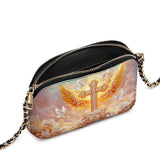 Catholight Dove of Peace Leather Crossbody Bag