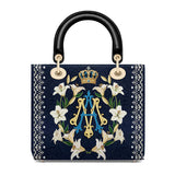 Catholight Crown Of Grace Lady Leather Bag