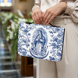 Catholight Sacred Serenity Virgin Mary Leather Bible Cover