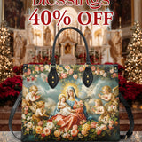 Catholight  Halo Of Roses Leather Bag