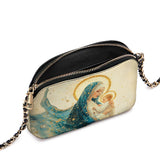 Catholight  Divine Mother’s Embrace Leather Crossbody Bag