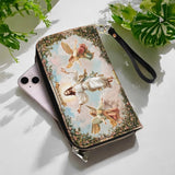 Catholight Portefeuille en Cuir In God We Trust