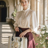 Catholight Holy Family Monogram Leather Bag