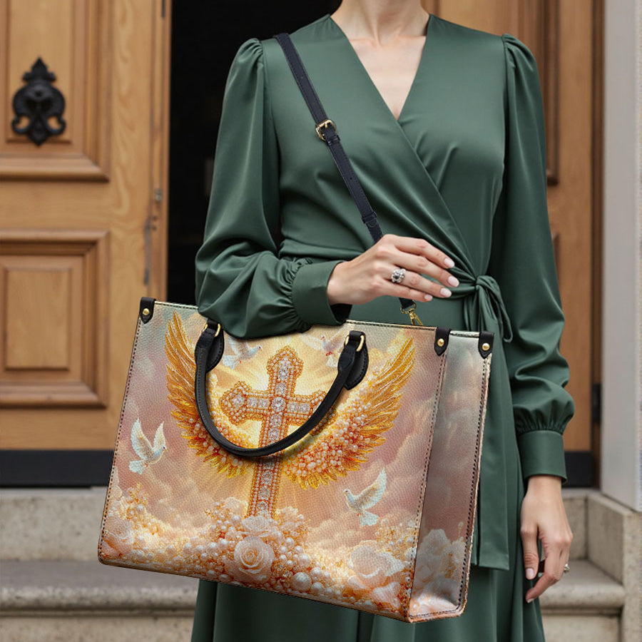 Catholight Sac en Cuir Colombe de Paix