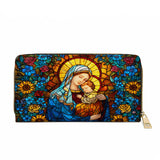 Catholight Blessed Embrace Leather Wallet Purse