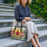 Catholight Trinity of Love Leather Tote Bag