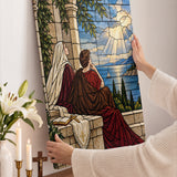 Catholight St. Monica Vision of Ostia Canvas Wall Art