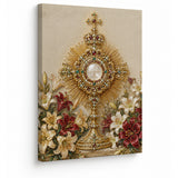 Catholight Eucharistic Bloom Canvas Wall Art
