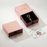 Catholight Crown of Thorns Cross Necklace in 18K Gold Vermeil