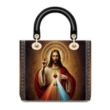 Catholight A Testament of Grace and Compassion Lady Leather Bag