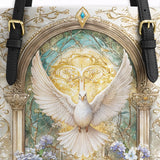 Catholight  Sanctuary of the Holy Spirit  Leather Tote Bag