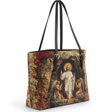 Catholight Triumph Of Light Leather Tote Bag