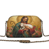 Catholight Lamb of Grace Leather Crossbody Bag