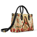 Catholight Petit Sac en Cuir Élégance Fleur