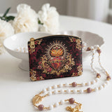 Catholight Sacred Flame Leather Rosary Pouch