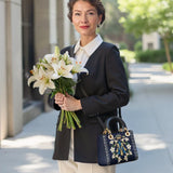 Catholight Crown Of Grace Lady Leather Bag