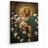Catholight Guardian of Faith and Purity Canvas Wall Art