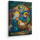 Catholight Holy Nativity Canvas Wall Art