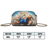 Catholight Divine Ascension: The Heavenly Embrace Leather Crossbody Bag