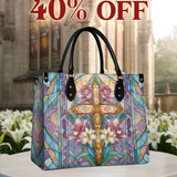 Catholight Floral Cross Radiance Leather Bag