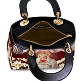 Catholight Our Lady Of America Lady Leather Bag