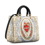 Catholight Immaculate Heart of Mary Elegance Lady Leather Bag