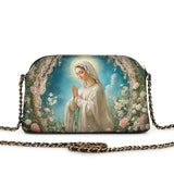 Catholight Lady Of Lourdes Leather Crossbody Bag