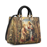 Catholight Christ and Mary Magdalene Lady Leather Bag