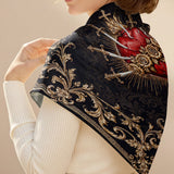 Catholight Flaming Sorrows Square Scarf