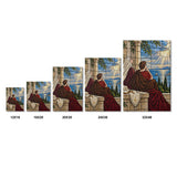 Catholight St. Monica Vision of Ostia Canvas Wall Art