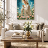 Catholight Lady Of Lourdes Canvas Wall Art