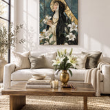 Catholight St. Catherine of Siena in Sacred Devotion Canvas Wall Art